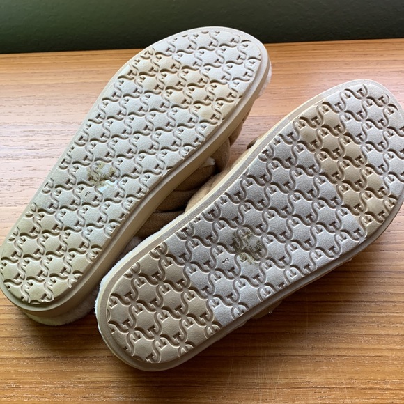 Sam Edelman Vaughn Faux Fur Woven tan slide sandal - Picture 4 of 8